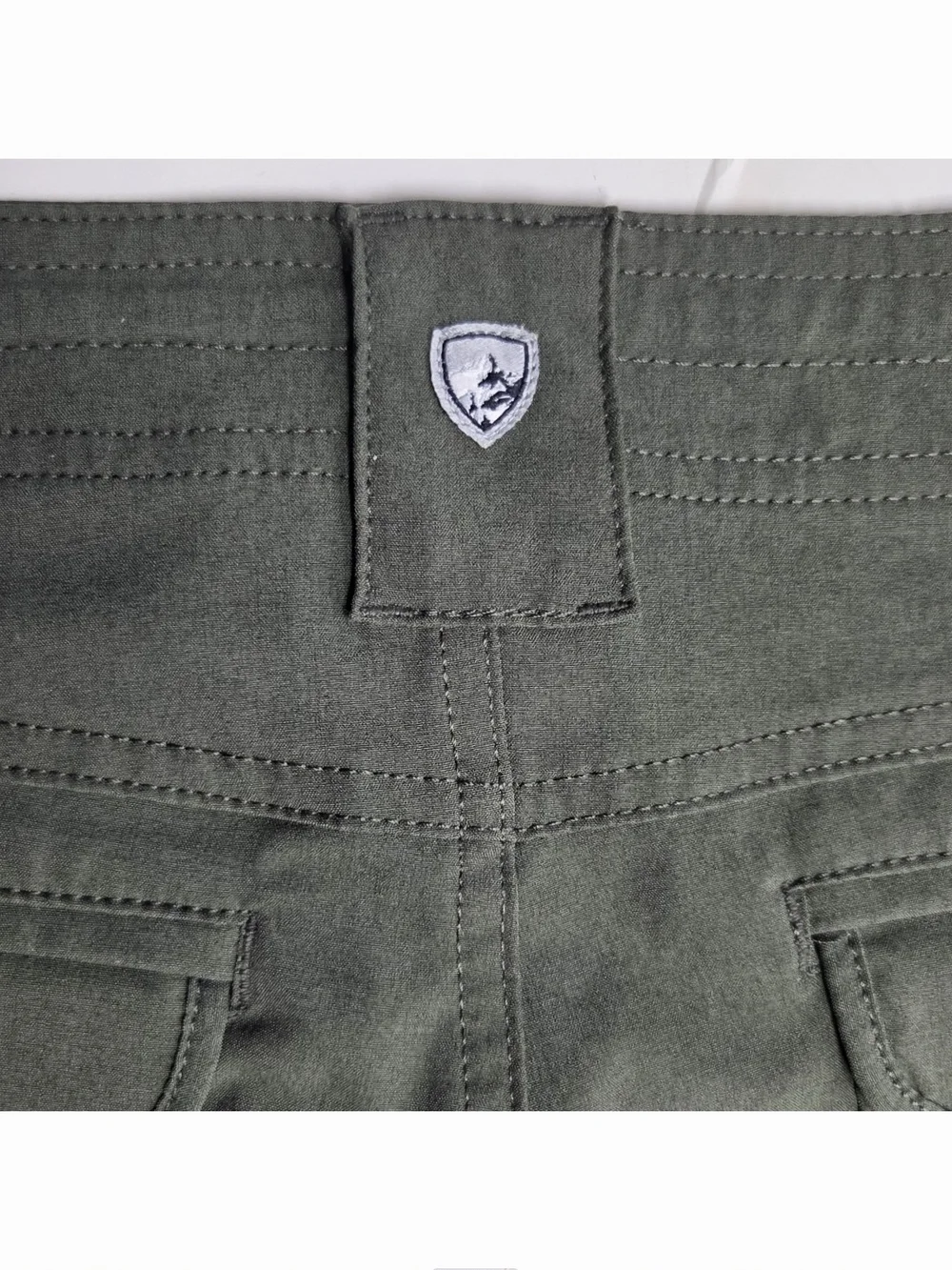 Kuhl Freeflex Cargo Shorts Womens 6 Green Hiking Outdoor 10" Inseam Gorpcore UPF - Picture 4 of 10